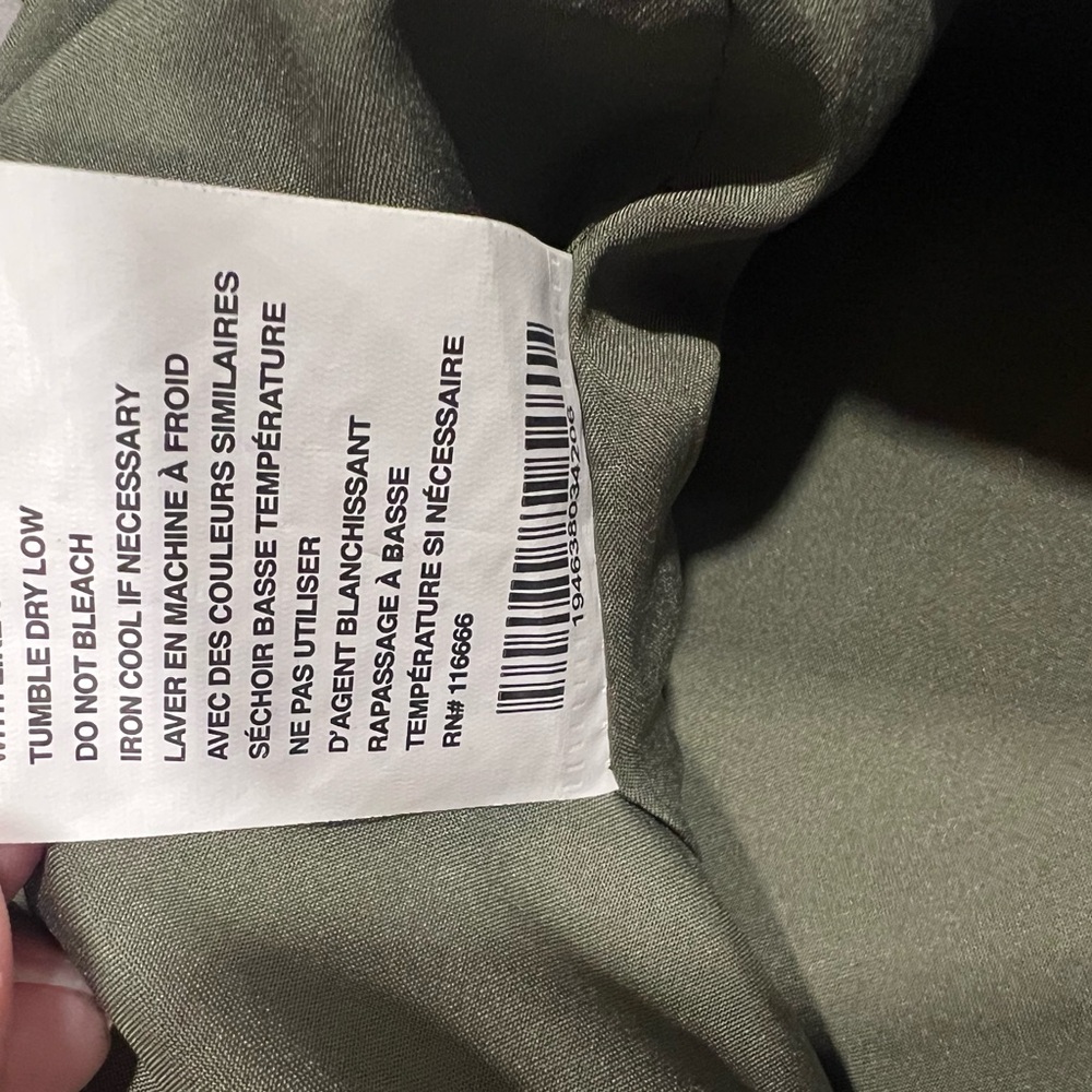 F.F LA Men's‎ Olive green woodstone jacket size large FLAWS NOTED IN LISTING - Picture 12 of 14